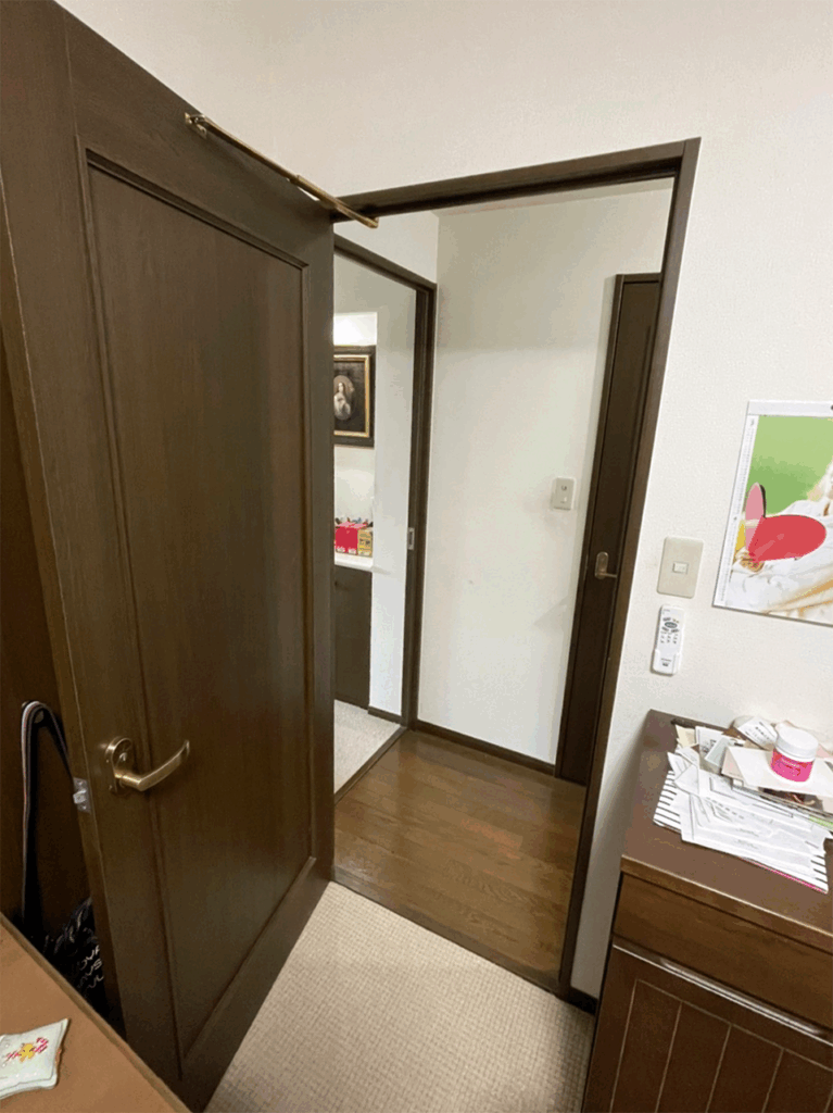 施工前の既存ドア