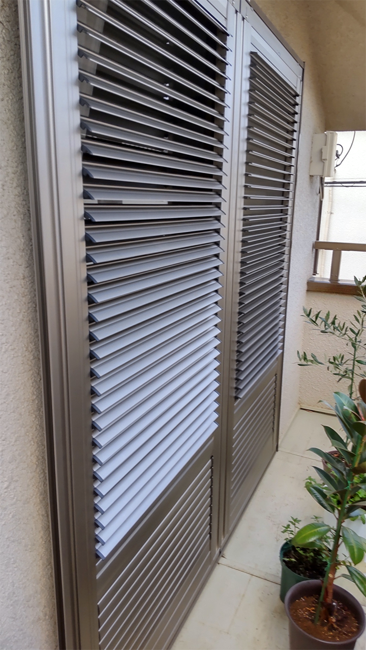 不二サッシエコアマド（エコ雨戸） DIY設置後