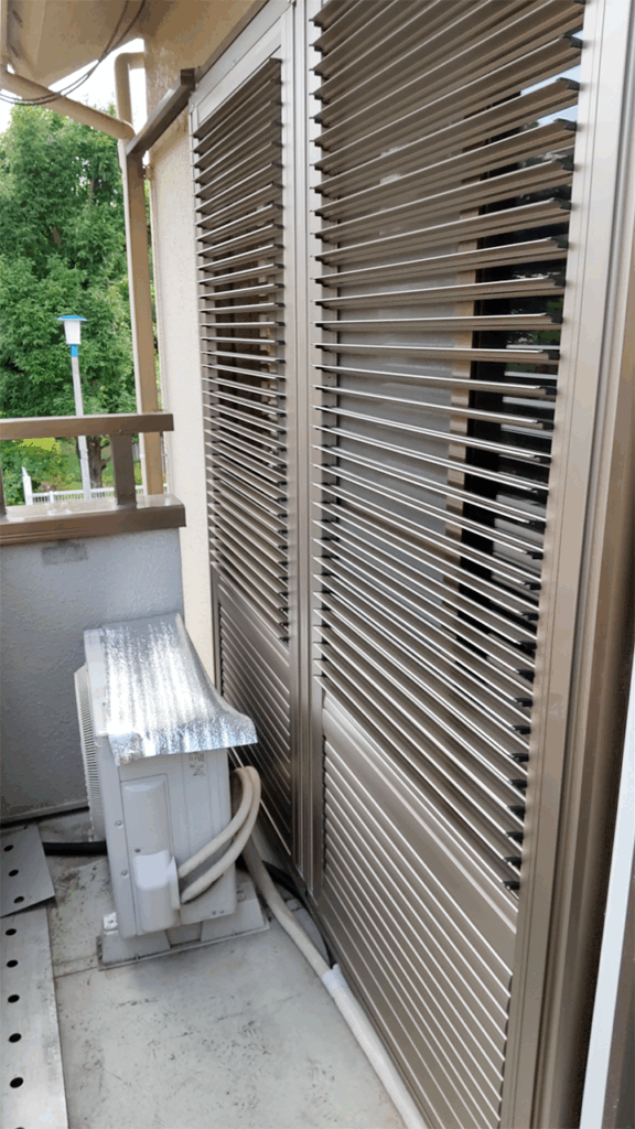 不二サッシエコアマド（エコ雨戸） DIY設置後