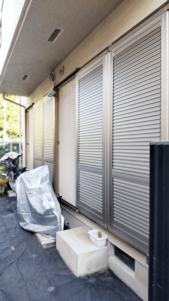 不二サッシエコアマド（エコ雨戸） DIY設置後