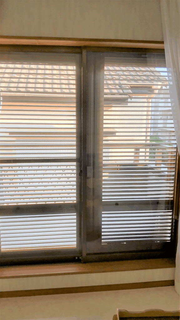 不二サッシエコアマド（エコ雨戸） DIY設置後