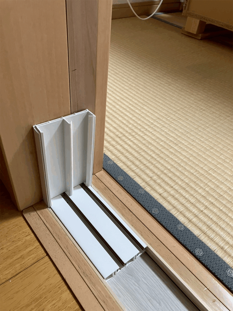 お客様下準備完了後の下枠（バリアフリー化）