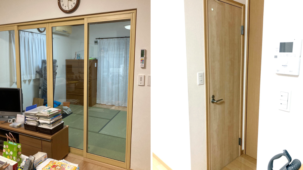 室内防音引戸＆室内防音ドアリフォーム