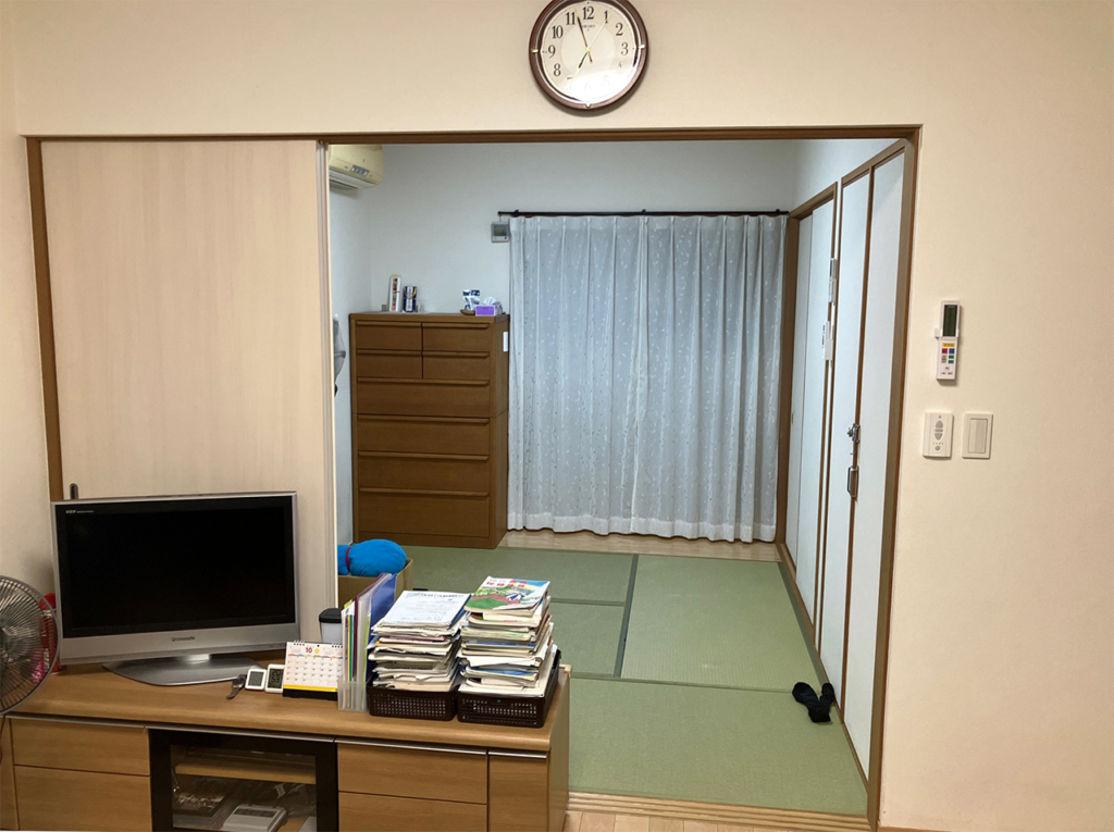 施工前の既存引戸