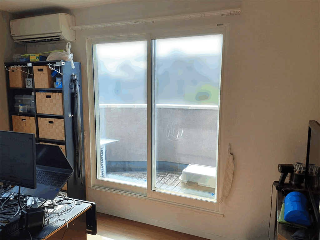 内窓プラスト(防音合わせガラス12.8mm仕様) 施工後