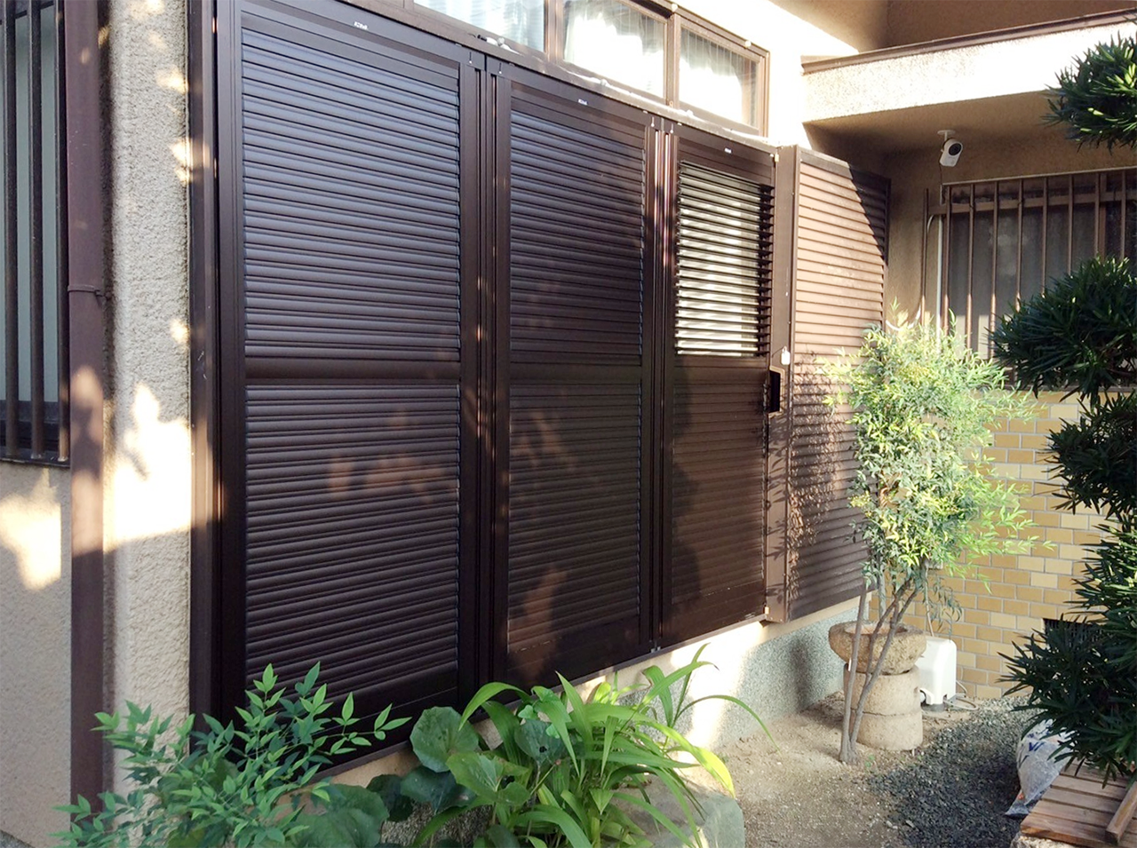 不二サッシエコアマド（エコ雨戸） DIY設置後