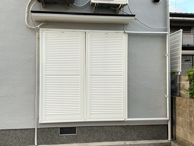 不二サッシエコアマド（エコ雨戸） DIY設置後