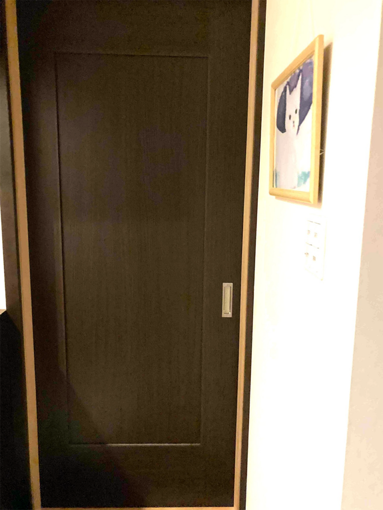 施工前の既存引戸