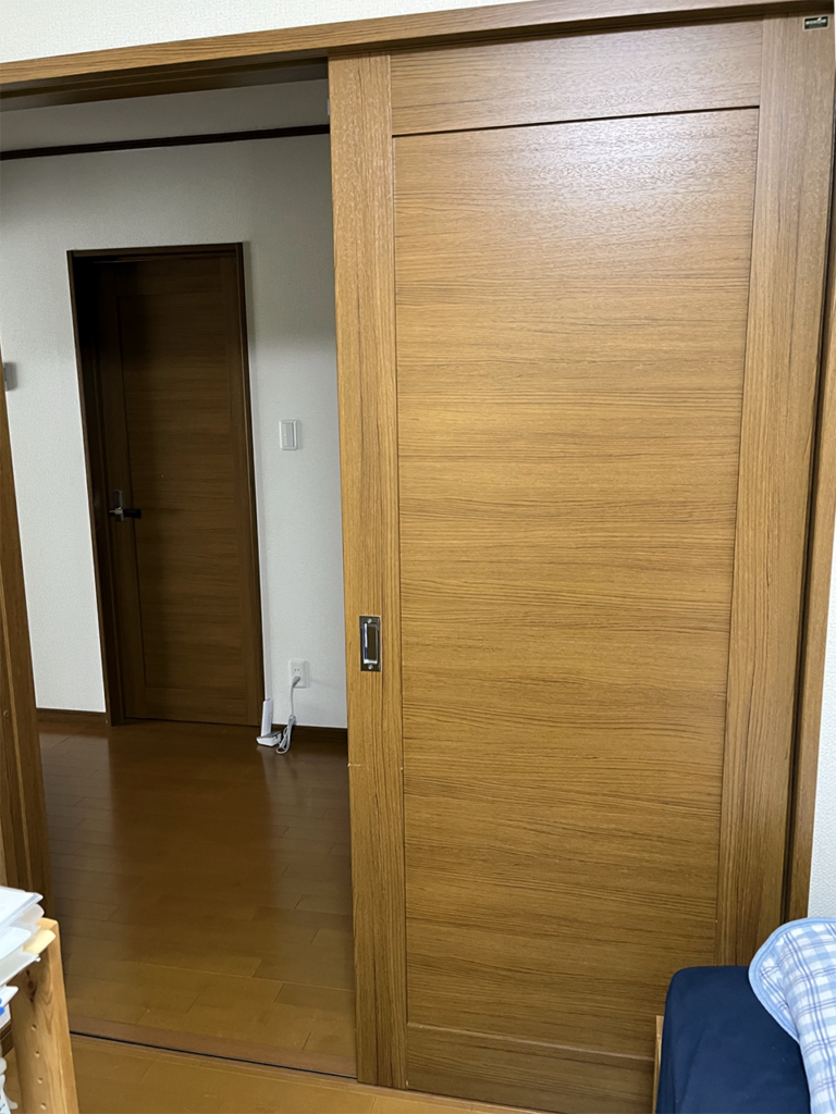 施工前の既存引戸