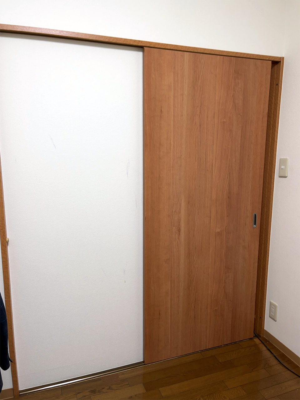 施工前の既存引戸