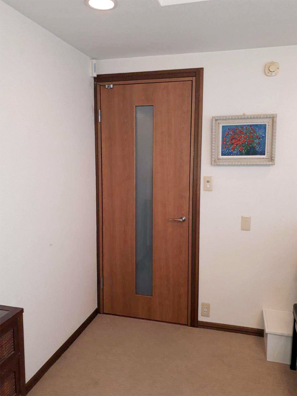 室内防音ドア（ガラス窓付き）　施工後