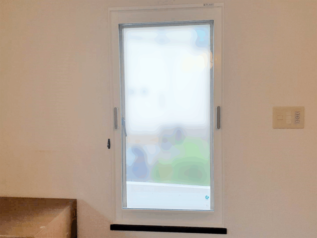 内窓プラスト（防音合わせガラス12.8mm仕様）　施工後