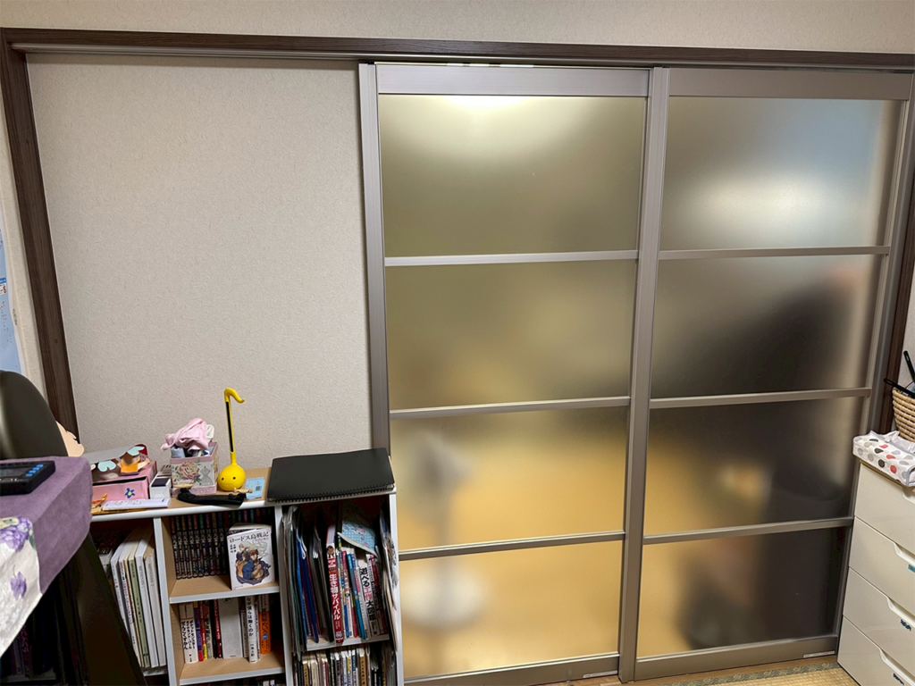 施工前の既存引戸