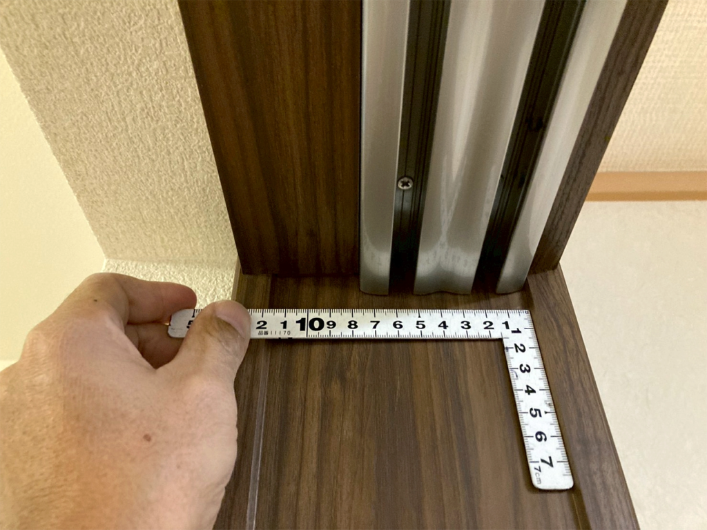 施工前の既存引戸枠