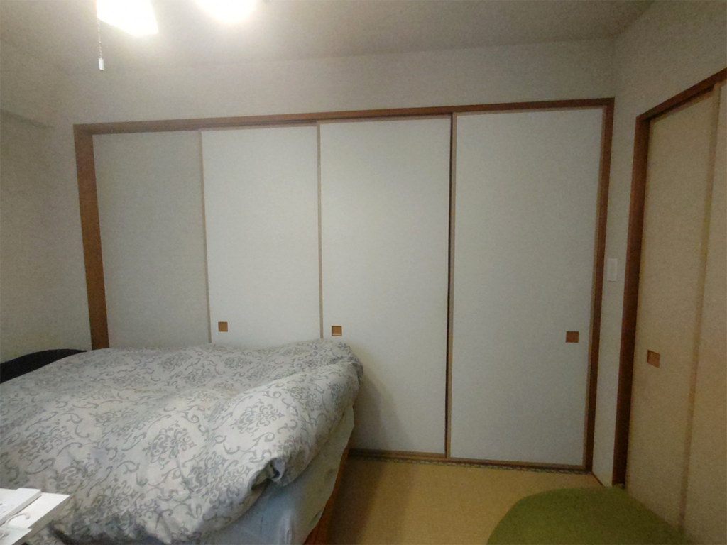 施工前の既存引戸
